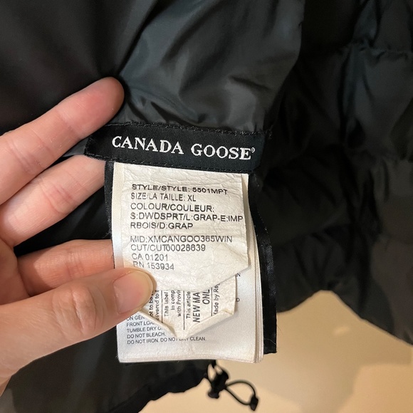 Canada Goose Brookvale Hooded Down Jacket - Women's Size XL - Black Gray - Picture 7 of 15